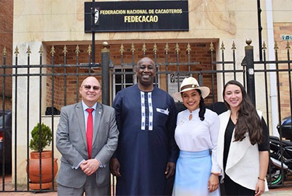 Colombie: Rencontre entre le porte parole des pays producteurs de l'Organisation Internationale du Cacao et la Fédération Nationale des Cacaoculteurs de la Colombie