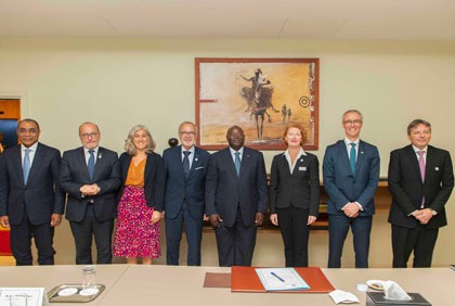 Entretiens du Vice-Président de la République avec le Président de la BOAD et une délégation de l'Union Européenne