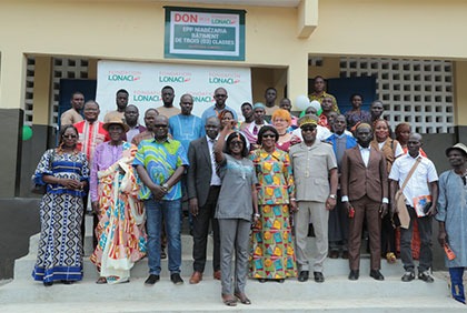 Caravane du social de la FONDATION LONACI 2022: deux écoles et un centre socio-culturel inaugurés dans trois régions