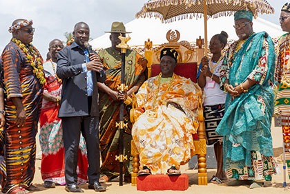 Jacqueville : Dagri Celestin, investi nouveau président de l'association des chefs Ankôssouan de la sous-préfecture