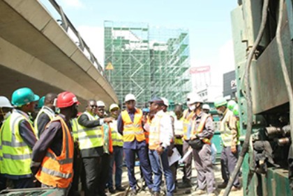 Échangeur de l'amitié Ivoiro-japonaise carrefour Solibra: Visite de l'évolution des travaux