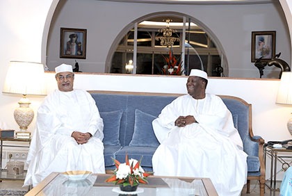 Entretien du Président de la République avec le Ministre des Affaires Étrangères du Tchad