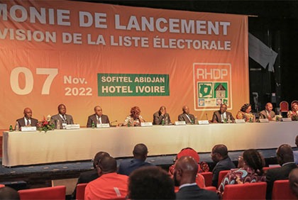 Le Rhdp exhorte ses militants à un enrôlement massif  lors de l'opération de la Révision de la liste électorale