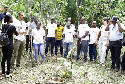 Visite de terrain relative au projet de préservation de la biodiversité de Mabi-Yaya et du renforcement du développement socio-économique de la Mé