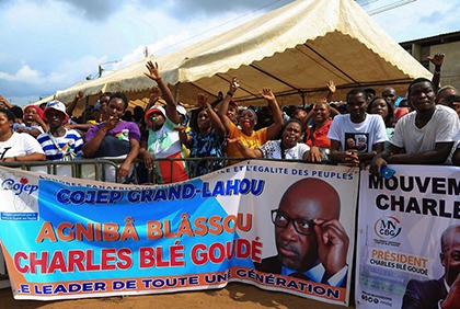 Yopougon: Meeting d’accueil à Blé Goudé Charles