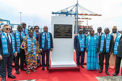 Inauguration, par le Vice-Président, du 2ème terminal à conteneurs du port d'Abidjan