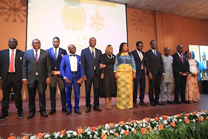 Cérémonie de distinction dans les ordres du mérite de la communication et de l'économie numérique