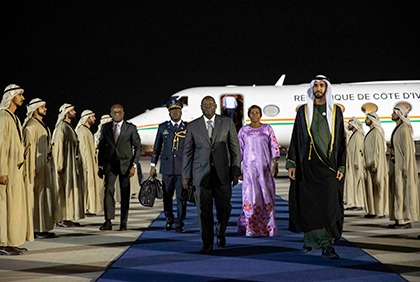 Arrivée et accueil du Vice-Président de la République à Abu Dhabi