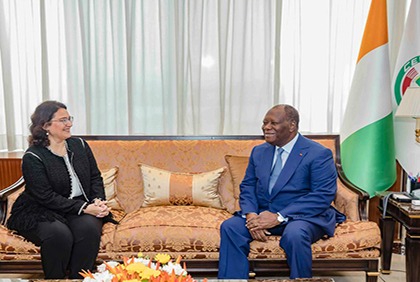 Entretien du Président  avec l'Ambassadeur de Turquie en Côte d'Ivoire