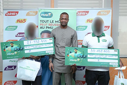 PMU : plus de 61 millions de Fcfa partagés à deux gagnants