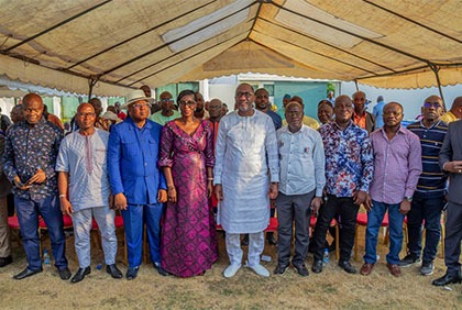 Cérémonie de présentation des vœux de nouvel an des responsables politiques de Yamoussoukro au Ministre Souleymane Diarrassouba