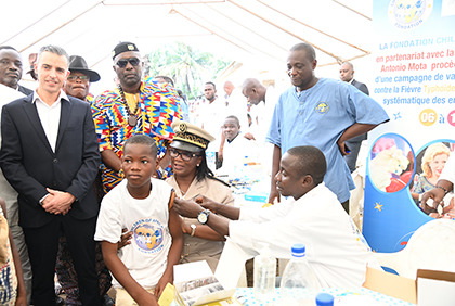 Cérémonie de clôture de la campagne de vaccination gratuite contre la fièvre typhoïde à Jacqueville