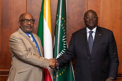 Entretien du Vice-Président de la République avec le Président des Comores