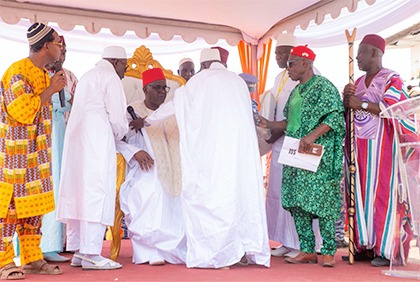 Région du Denguélé: cérémonie d'investiture du nouveau chef de canton du Kabadougou à Odienné