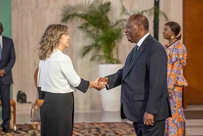 Le Chef de l’Etat a reçu les Lettres de créance de huit nouveaux Ambassadeurs