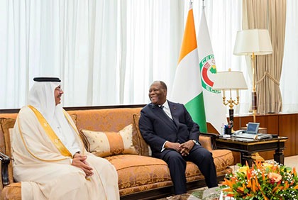 Echange entre le Chef de l’Etat et l’Ambassadeur d’Arabie Saoudite en Côte d’Ivoire