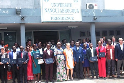 Cérémonie de présentation du projet du Centre de Compétences en Éducation Numérique et de remise d'attestations de fin de formation