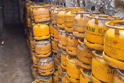 Opération de saisie dans un entrepôt de transvasement de gaz Butane à N'Dotré (Abobo)