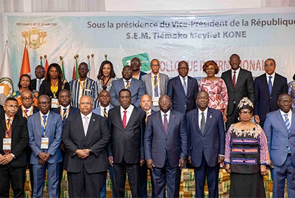 Participation du Vice-Président de la République M. Tiémoko Meyliet  KONE, à la Cérémonie d’ouverture du 10è Colloque International du FIGE