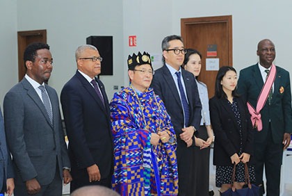 Cérémonie d'hommage et de reconnaissance à Dr Young Kim Mok, ex président de l'Agence coréenne de coopération internationale