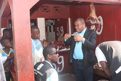 Lutte contre la cherté de la vie: La brigade de contrôle Rapide en inspection à l'abattoir de Port-Bouët