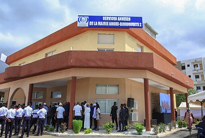 Cocody: Cérémonie d’inauguration de la mairie annexe à Djorogobité