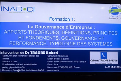 Lancement de la formation de la troisième promotion du Certificat des Administrateurs de Sociétés (CAS) de la zone UEMOA