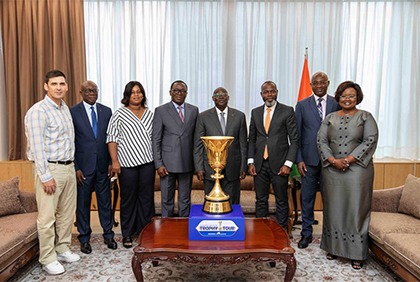 Entretien du Vice- Président de la République avec une Délégation de la Fédération Ivoirienne de Basket-ball
