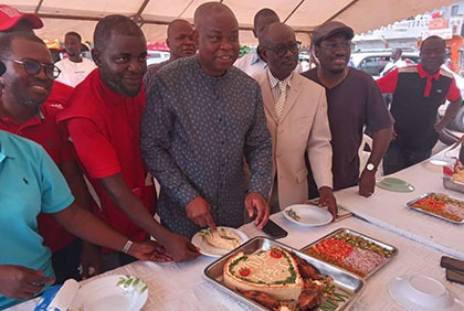 Justin Katinan Koné, le porte-parole du PPA-CI participe à un 