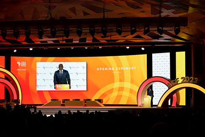 Cérémonie solennelle d'ouverture de l'Africa CEO Forum