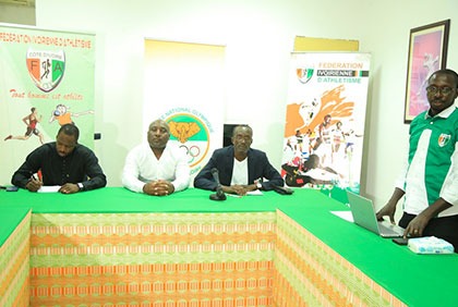 Sport/Athlétisme: conférence de presse relative à la 19e édition du semi marathon du district d'Abidjan