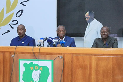 Politique: Conférence de presse du PDCI-RDA relative à la liste électorale et à la situation sociale