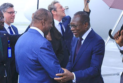 Arrivée à Abidjan du Président Béninois Patrice Talon