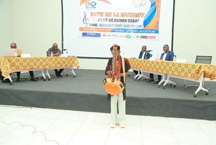 Petit déjeuner débat à l'occasion de la fête de la musique au centre sportif, culturel et des TIC Ivoiro-coreen