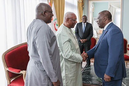 Entretien du Président de la République avec des Emissaires du Président sierra-léonais