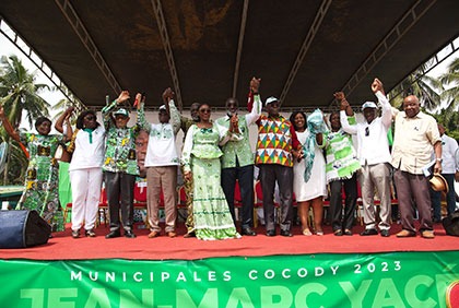 Cocody: Cérémonie d’investiture du candidat du candidat du PDCI pour les municipales