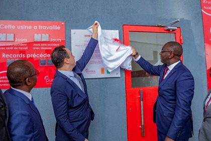 Industrie du cacao: le Ministre Souleymane Diarrassouba procède à l’inauguration de l’usine de fabrication de chocolat de PURATOS Côte d’Ivoire