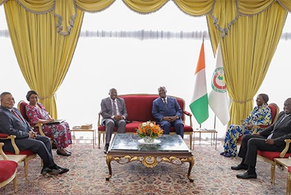 Entretien du Président Alassane Ouattara avec le  Ministre des Affaires Etrangères de la République Démocratique du Congo (RDC)