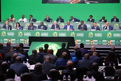 Football: 45ème assemblée générale ordinaire de la Confédération Africaine de Football (CAF) à Abidjan
