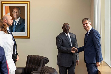 Entretien du Vice- Président de la République avec le Ministre des Affaires Etrangères d'Israël