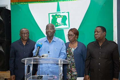 Pdci-Rda : rencontre entre le secrétariat exécutif  et le collège des vices- présidents au siège du parti sis à Abidjan-Cocody