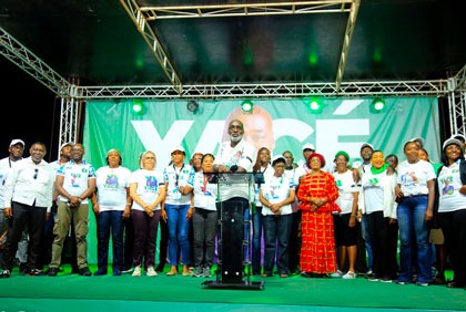 Municipale à Cocody : meeting du candidat Jean-Marc Yacé au terrain d'Aghien