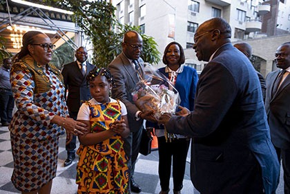 Assemblée générale de l'organisation des Nations Unies (ONU): arrivée à News York du Vice-Président de la République, Tiémoko Meyliet Koné
