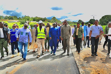 Visite terrain du Président de l'Assemblée Nationale dans le bafing