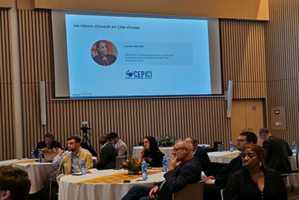 Investissements: le CEPICI donne les raisons d’investir en Côte d’Ivoire à une délégation d’investisseurs français en mission à Abidjan