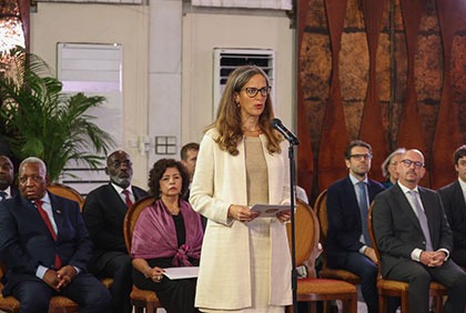 Cérémonie de présentation des Lettres de créance de huit nouveaux Ambassadeurs accrédités en Côte d'Ivoire