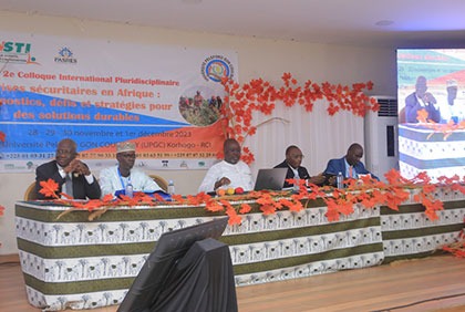 Secteur de la recherche scientifique : Panel relatif à la gestion efficiente et efficace des crises sécuritaires en Afrique