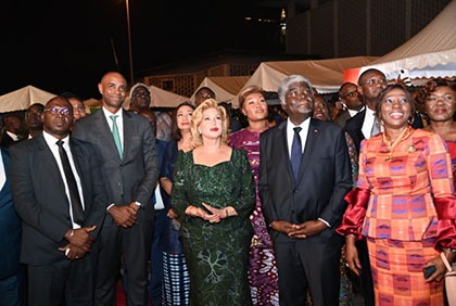 La Première Dame, Madame Dominique Ouattara a parrainé la 12ème édition de l'illumination de la ville d'Abidjan