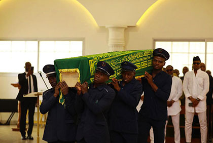 Deuil/Média: Levée de corps du journaliste reporter Nathan Koné