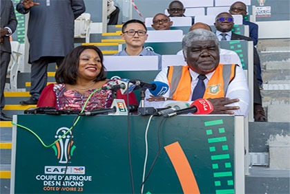 CAN 2023 : le Premier Ministre Beugré Mambé satisfait des infrastructures réalisées à San-Pedro